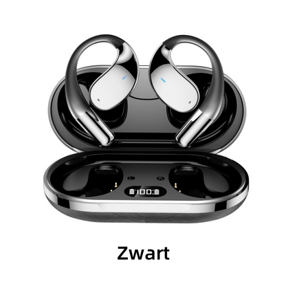 🎧✨ Trådløse åpne øretelefoner med LED-skjerm