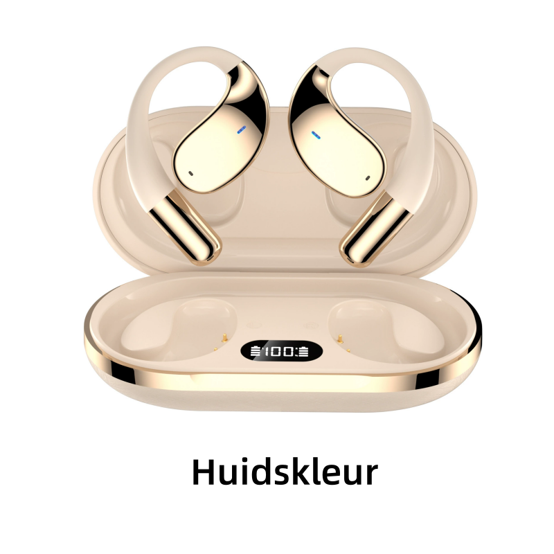 🎧✨ Trådløse åpne øretelefoner med LED-skjerm