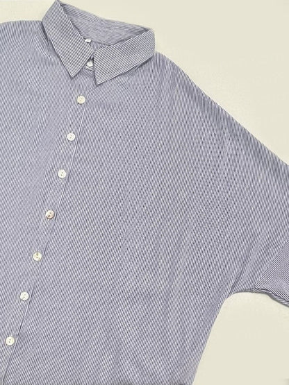 🌸Hva skal jeg ha på meg i morgen? 💐Stripet cardigan Løs, oversized, uregelmessig kjole