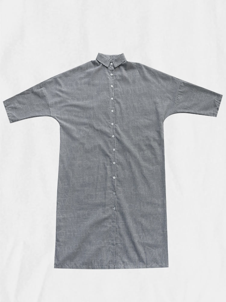 🌸Hva skal jeg ha på meg i morgen? 💐Stripet cardigan Løs, oversized, uregelmessig kjole