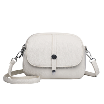 👜Ensfarget lett crossbody-veske for kvinner