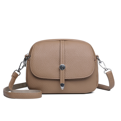 👜Ensfarget lett crossbody-veske for kvinner