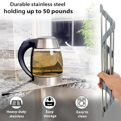 ⌛Redusert med 68 % 🔥Trekantet opprullbart tørkestativ for vaskehjørne