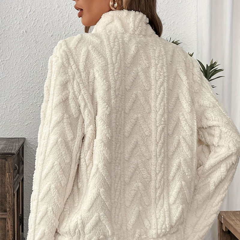 🔥KJØP 2 - GRATIS FRAKT🔥Bruk en supermyk genser med halv glidelås og myke lommer