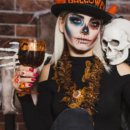 LED-lys Halloween-lysring - Sett med 50 stk.