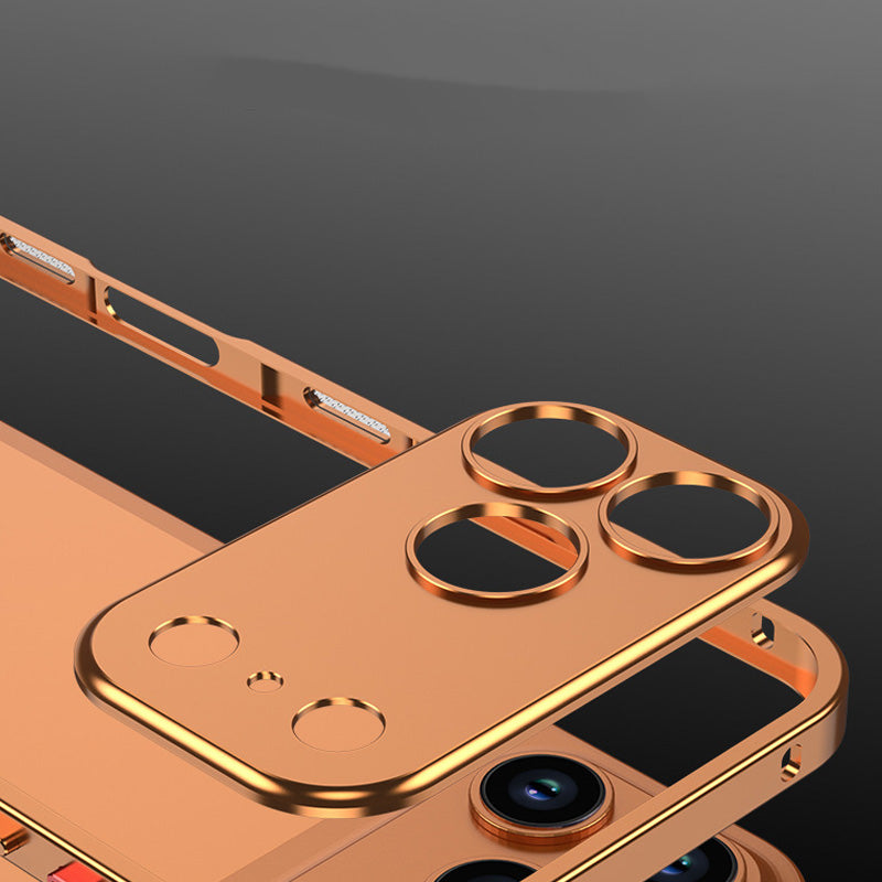 iPhone-deksel med bart metallramme, varmespredningsfunksjon og sjøhestspenne