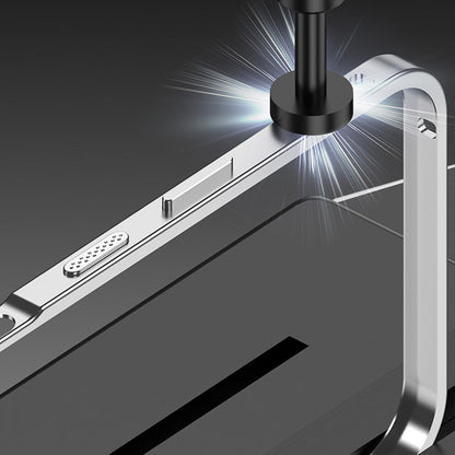 iPhone-deksel med bart metallramme, varmespredningsfunksjon og sjøhestspenne