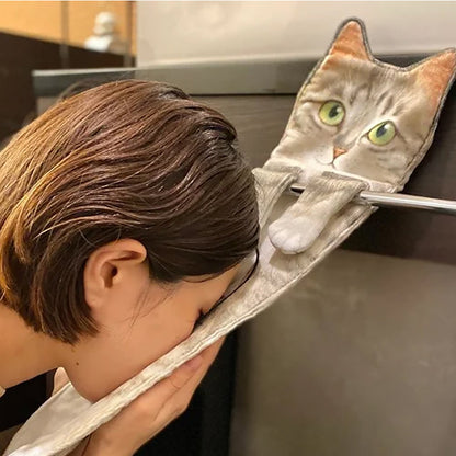 ✨😺Søt kattehåndkle🐾