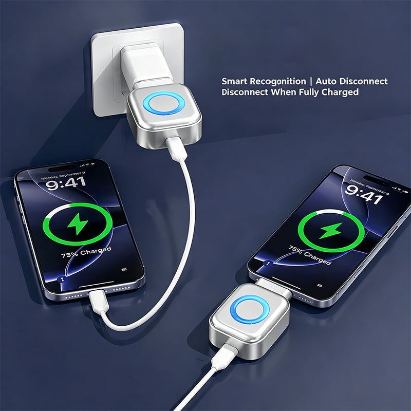 ⚡140W superrask lader med AI automatisk avstengning - USB-C PD3.1 - Intelligent batteribeskyttelse - Universal for iPhone, MacBook og nettbrett