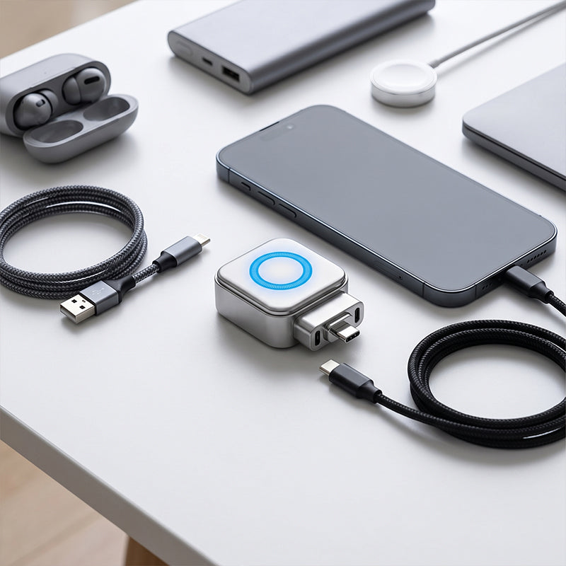 ⚡140W superrask lader med AI automatisk avstengning - USB-C PD3.1 - Intelligent batteribeskyttelse - Universal for iPhone, MacBook og nettbrett
