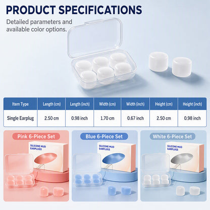 Formbare silikonmudderørepropper