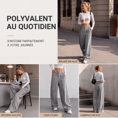 👖 Vide avslappede bukser med ledig passform for kvinner✨3% rabattkode: