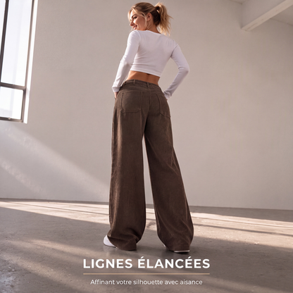 👖 Vide avslappede bukser med ledig passform for kvinner✨3% rabattkode:
